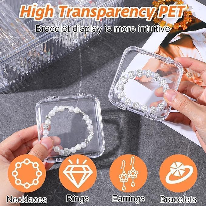 ACRYLIC TRANSPARENT JWELLERY BOX - Image 7