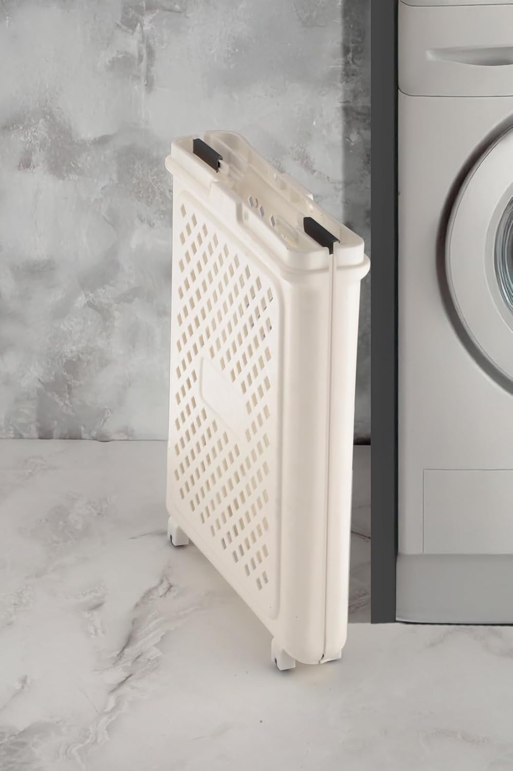 PLASTIC FOLDABLE LAUNDRY BASKET WITH WHEELS - Image 6