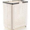 PLASTIC FOLDABLE LAUNDRY BASKET WITH WHEELS