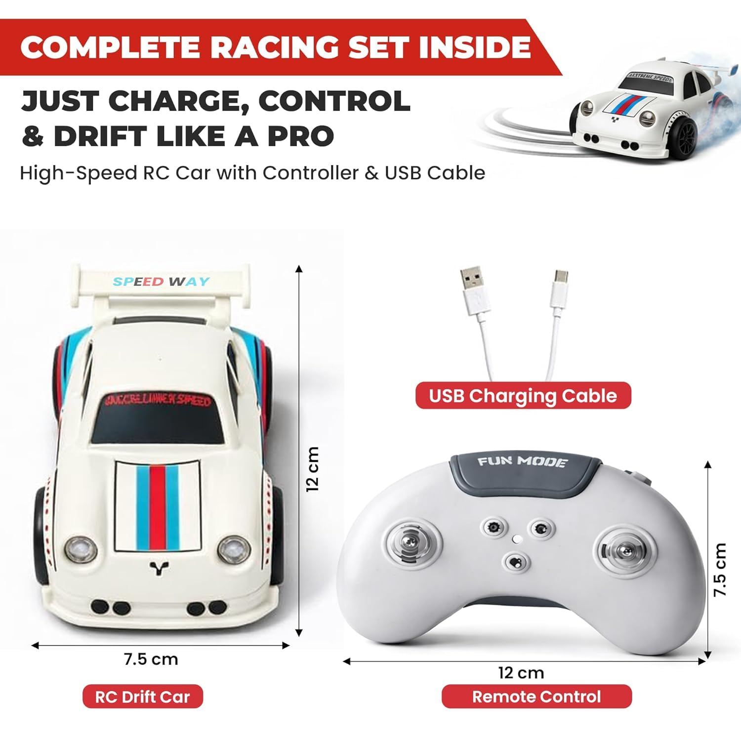 Remote Control RC Drift Racing Car - Image 2