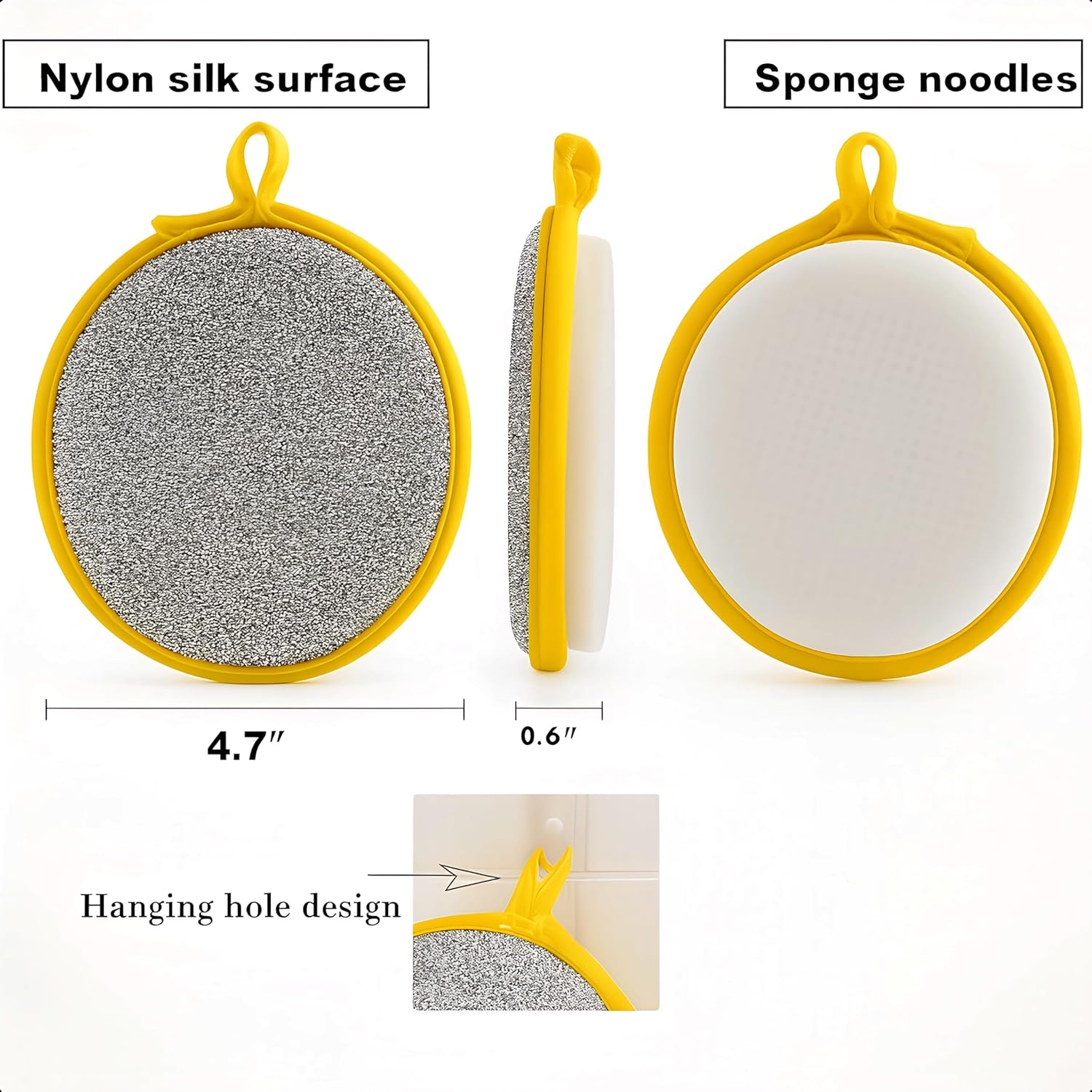 4Pcs 2-in-1 Kitchen Scrubber Set - Image 6