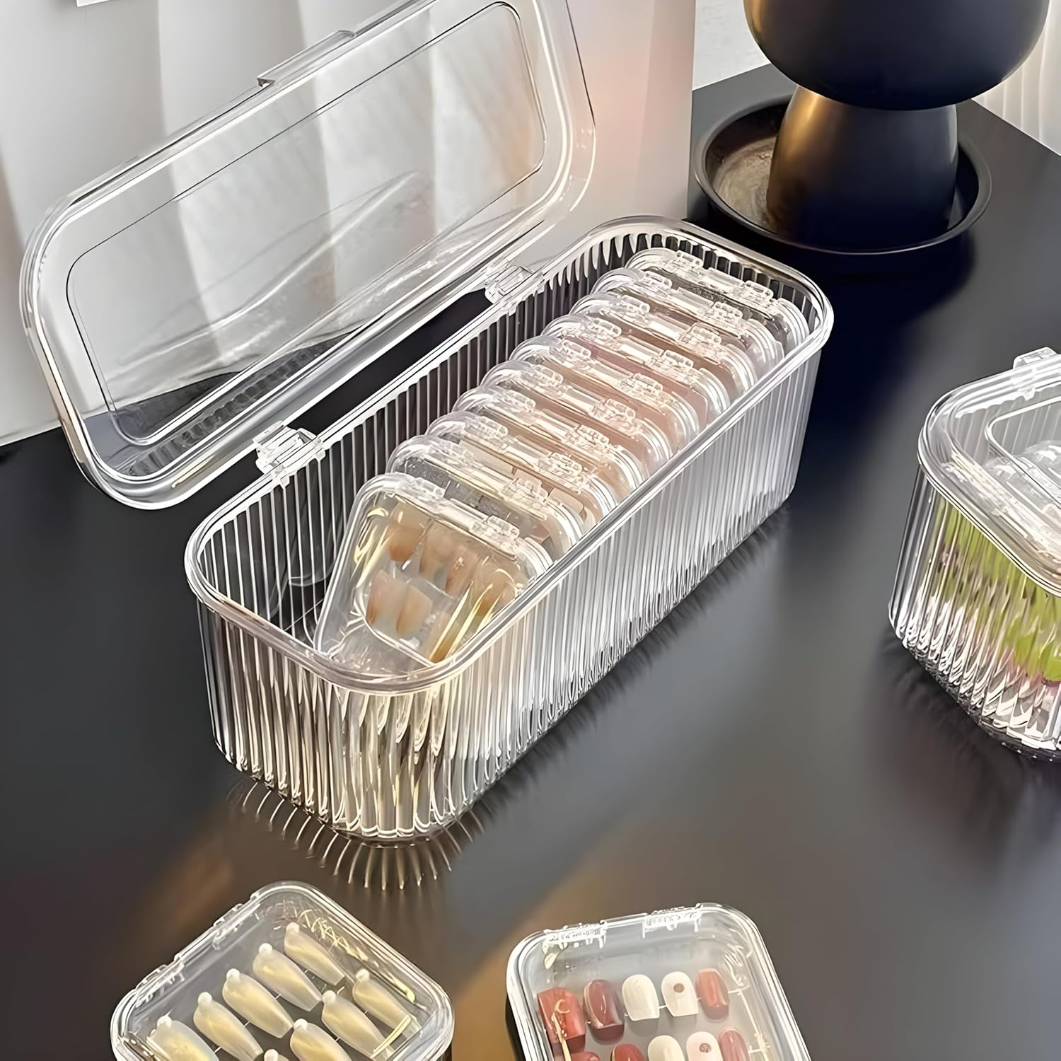 ACRYLIC TRANSPARENT JWELLERY BOX - Image 2