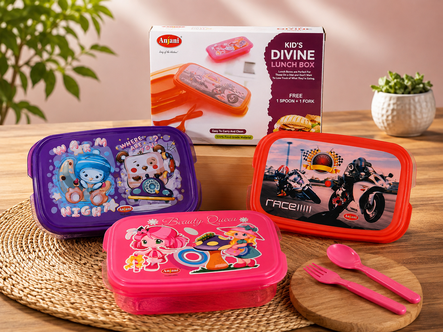 Kids Divine Printed Lunch Box